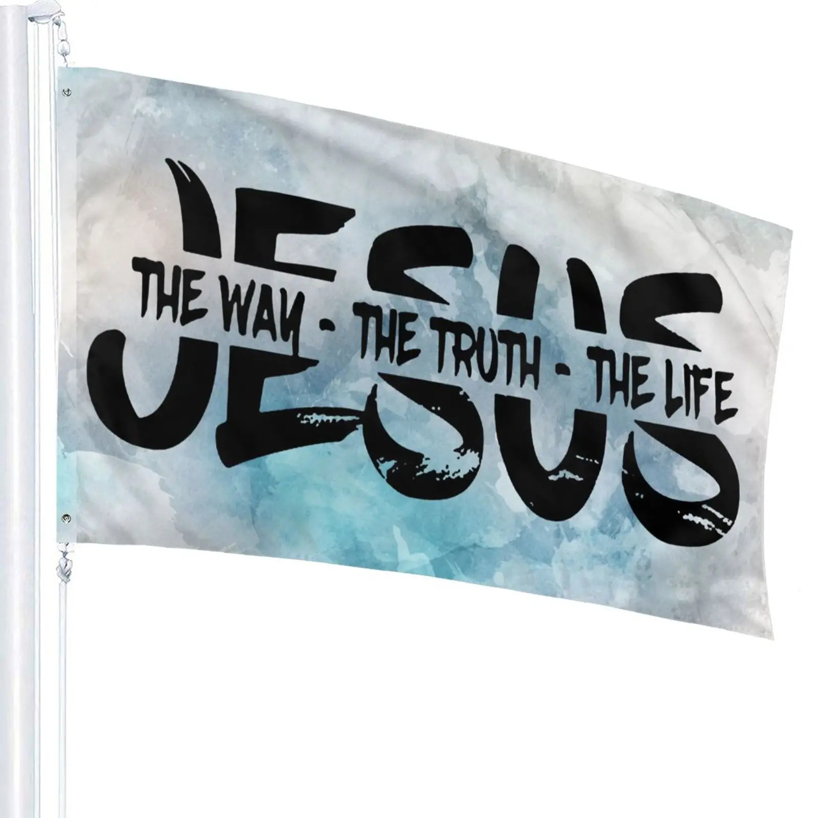 Ježiš Kristus Vyznania Viery Tvár Flag3ft*5 ft (90*150 cm) Veľkosť Dekorácie pre Domov Vlastné vlajky 4