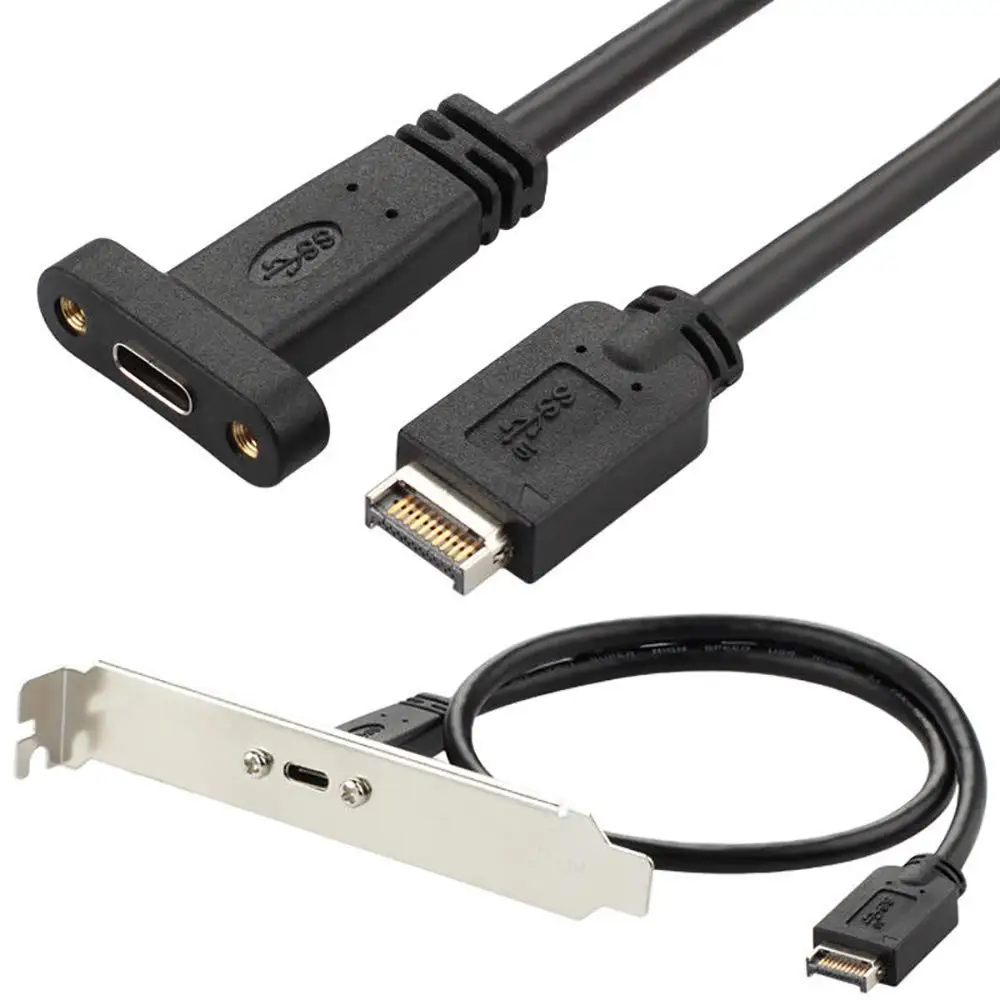 0,5 M USB3.1 Typ-E Samec Na USB-C TypeC Žena Matka Rada Rozšírenie Línie Karosérie, Zadné PCI Pozície Rámu Súlade so Matica Skrutka 3