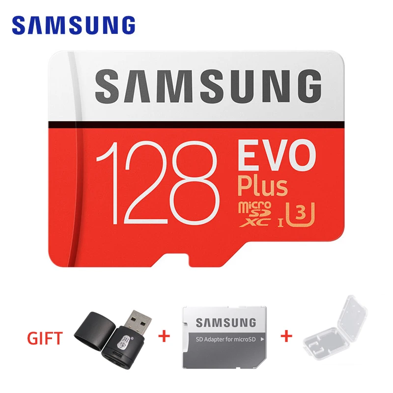Pôvodné SAMSUNG microSD EVO Plus Class 10 128 gb kapacitou 256 GB pre Smartphone, Tablet, Fotoaparát TF Karty micro SD pamäťovej Karty 1