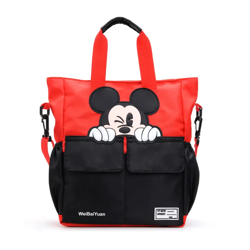 Disney Mickey mouse nylon školy tútor taška strednej školy študent taška womem messenger taška cez rameno chlapci dievčatá kabelky 3