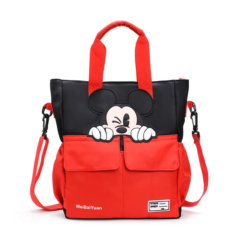 Disney Mickey mouse nylon školy tútor taška strednej školy študent taška womem messenger taška cez rameno chlapci dievčatá kabelky 4