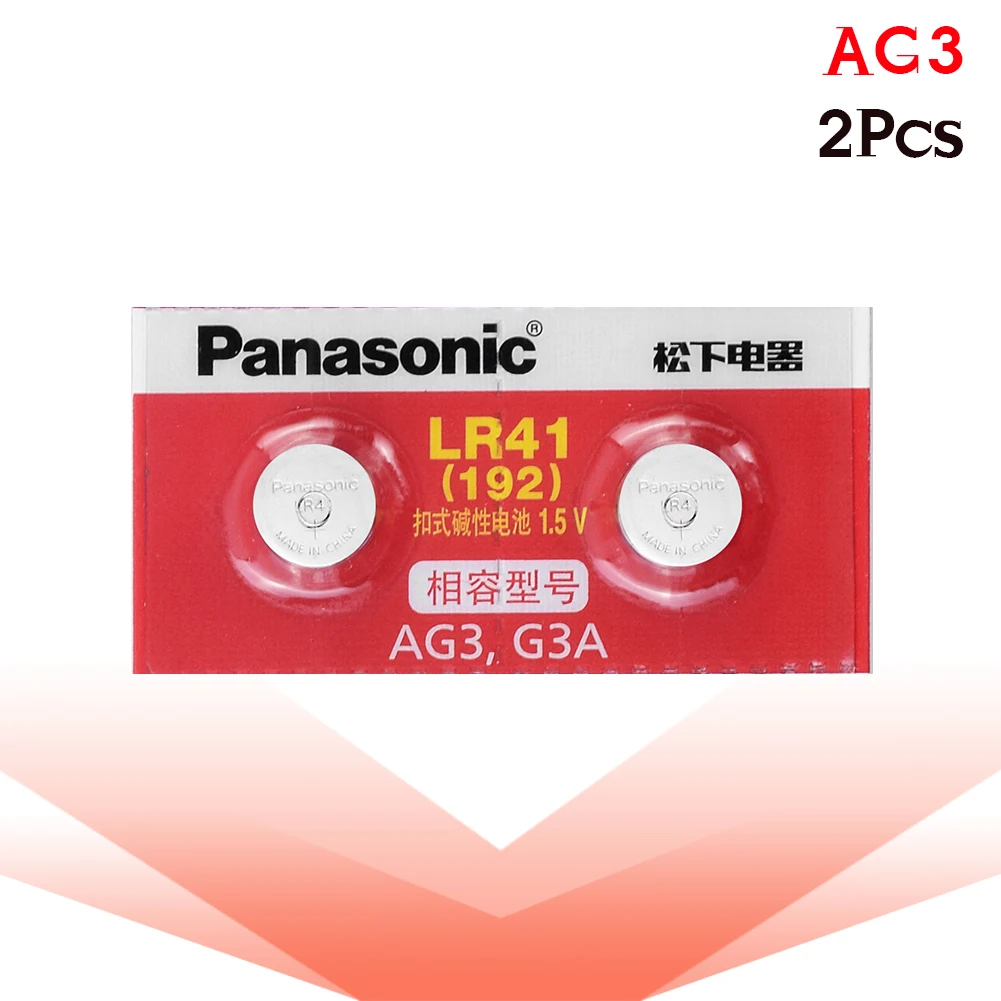 Panasonic Originálne 2ks/lot 192 392A Zn/MnO2 1,5 V Lítiové Mince Batérie LR41 Tlačidlo Bunky Batérie SR41 AG3 G3A L736 4