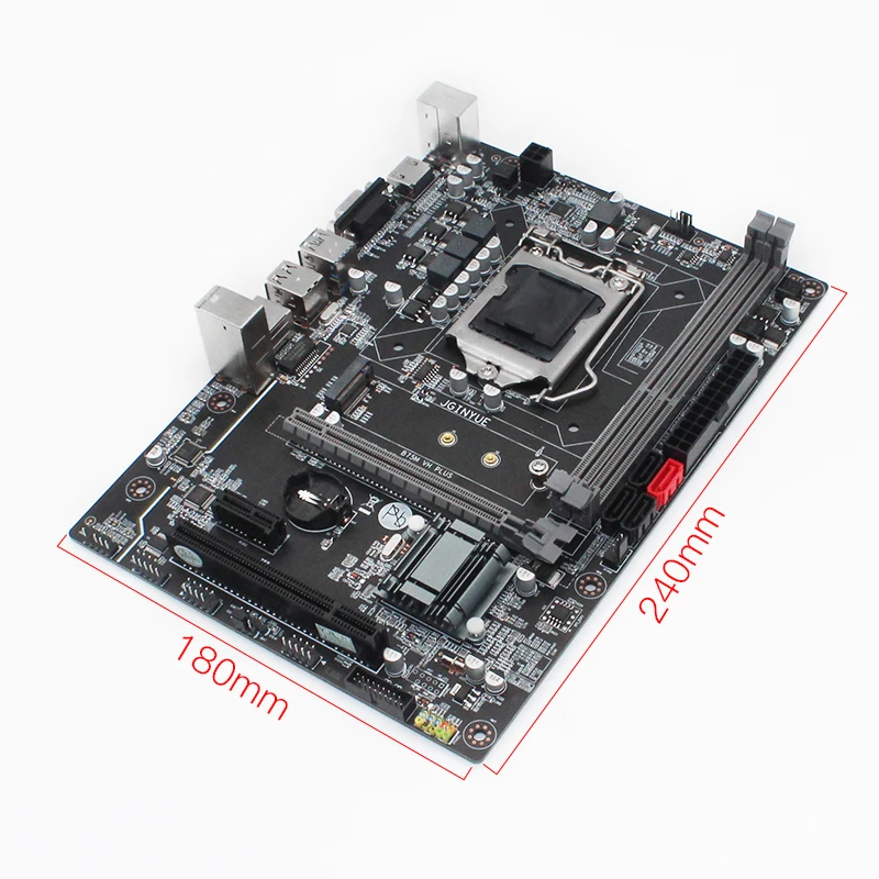 JGINYUE B75 doske LGA 1155 set kit s Xeon E3 1230 V2 procesora a pamäťových modulov DDR3 16GB(2*8GB) Ploche pamäť B75M-VH PLUS 5