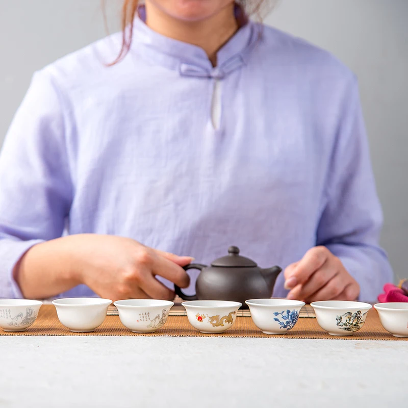 Porcelánové Šálky Čaju S Infuser Viacerých Pettern Kung Fu Čaj Nastaviť Teaware Keramiky Teacup Drinkware Čajový Obrad 4