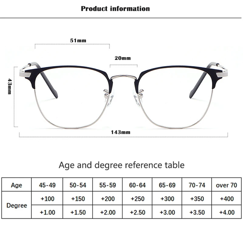 Vlastné Predpis Kontaktné Okuliare Muži Ženy Progresívna Multifokálna Photochromic Krátkozrakosť, Ďalekozrakosť Okuliare Ultra Ľahké CR-39 0