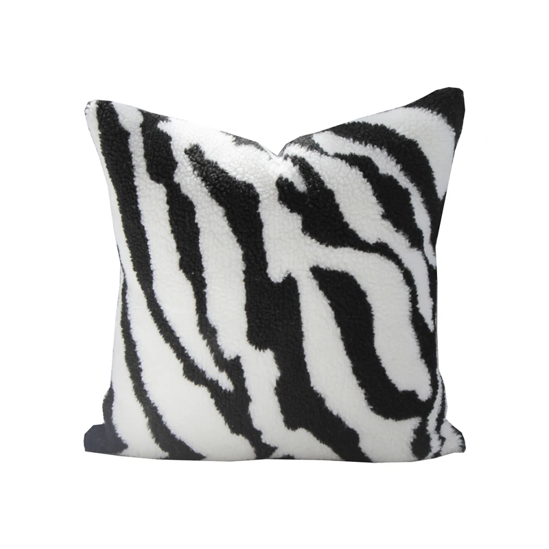 Klasická Čierna Biela Vankúš Zebra Prúžok Cushiom Prípade Hodiť Vankúš Nordic Jednoduchosť Gauč Bedrových Vankúš Domova Príslušenstvo 1