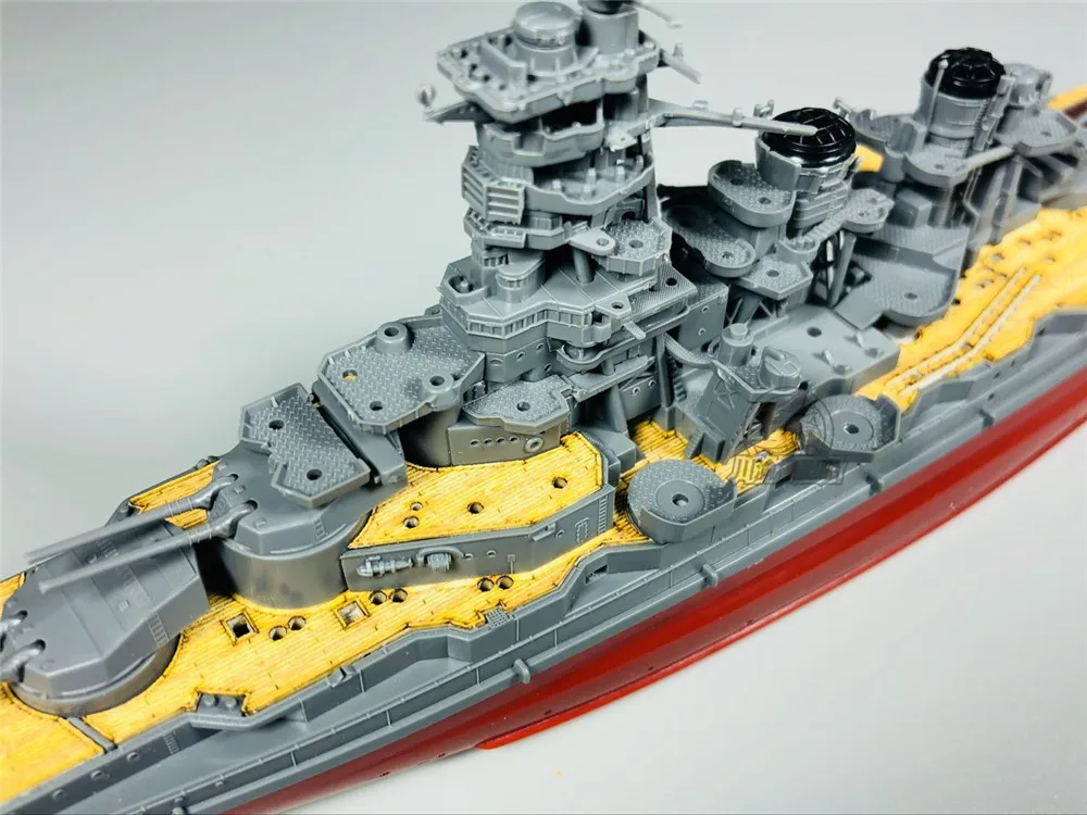 1/700 Rozsahu Drevené Paluby pre FUJIMI 46018 IJN Battleship Kongo Model Auta 2