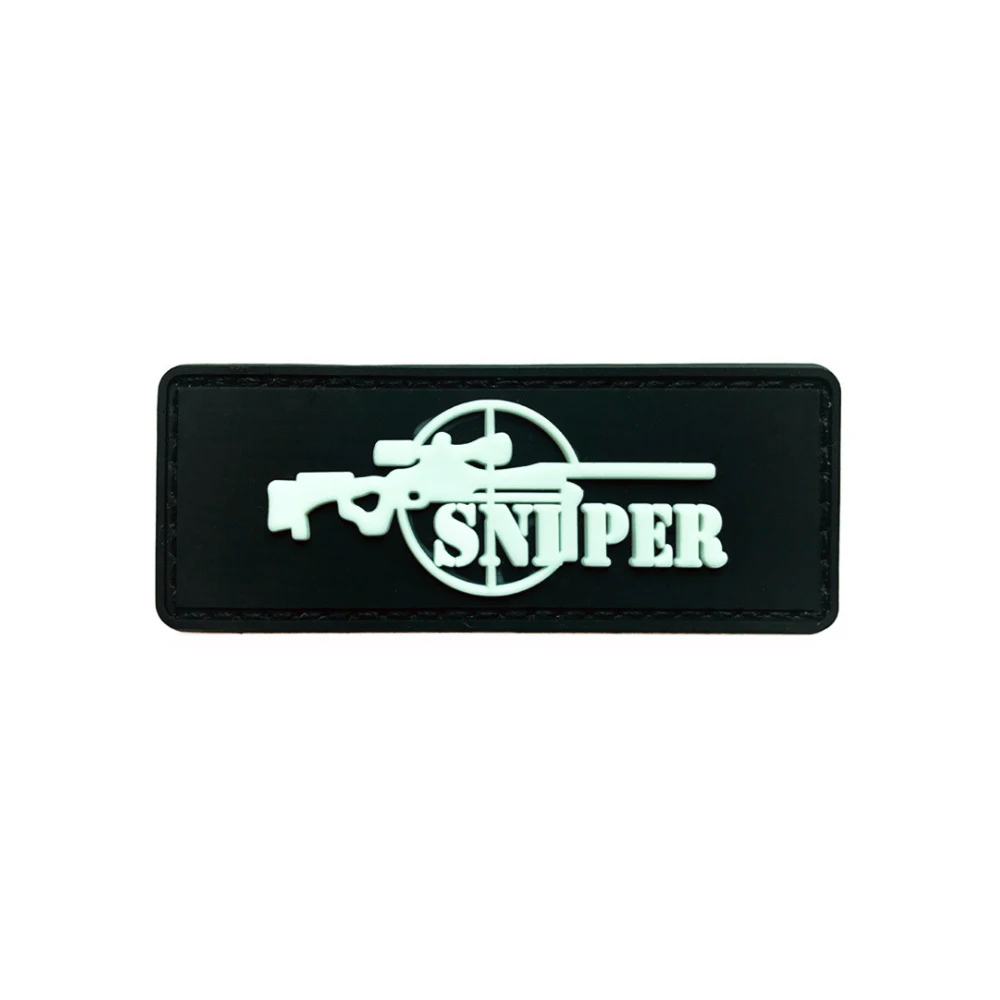 Sniper Vyšívané Škvrny Taktické Armády Vojenské Patch Znak Boja proti Zombie PVC, Gumy Lebky Odznaky Na Odevy Spp Taška 5