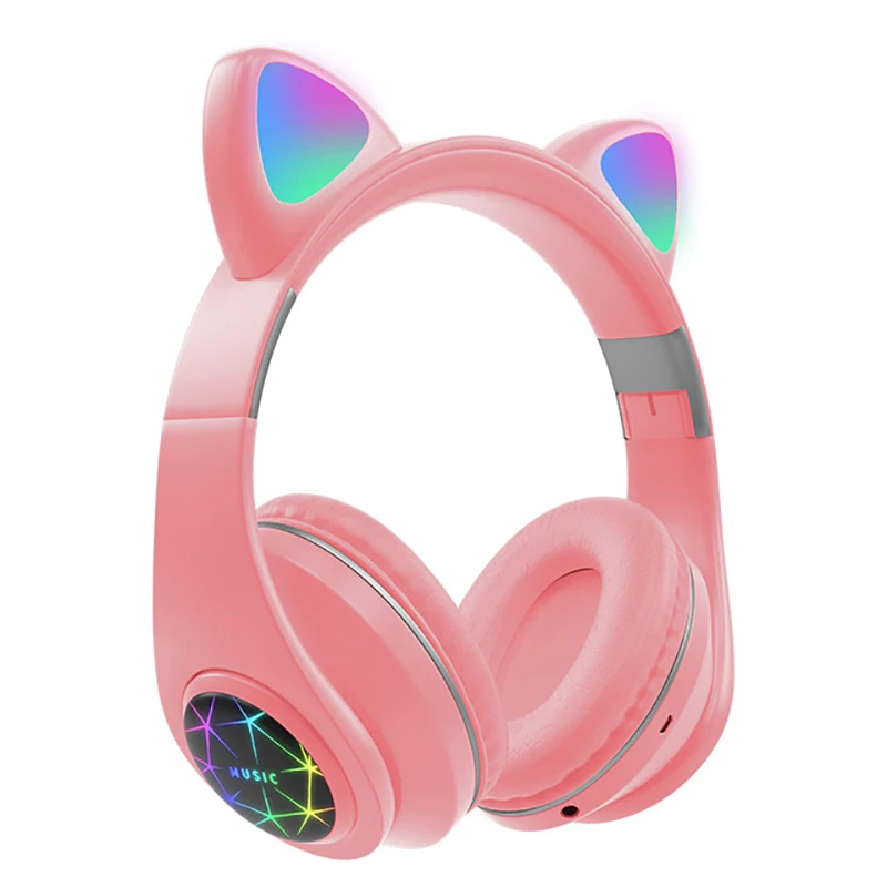 Mačka Ucho fone Bluetooth Bezdrôtové Slúchadlá Slúchadlá Potlačením Hluku Dievčatá Dieťa Headset Podpora TF Kariet Jack 3,5 mm Mikrofón наушники 5