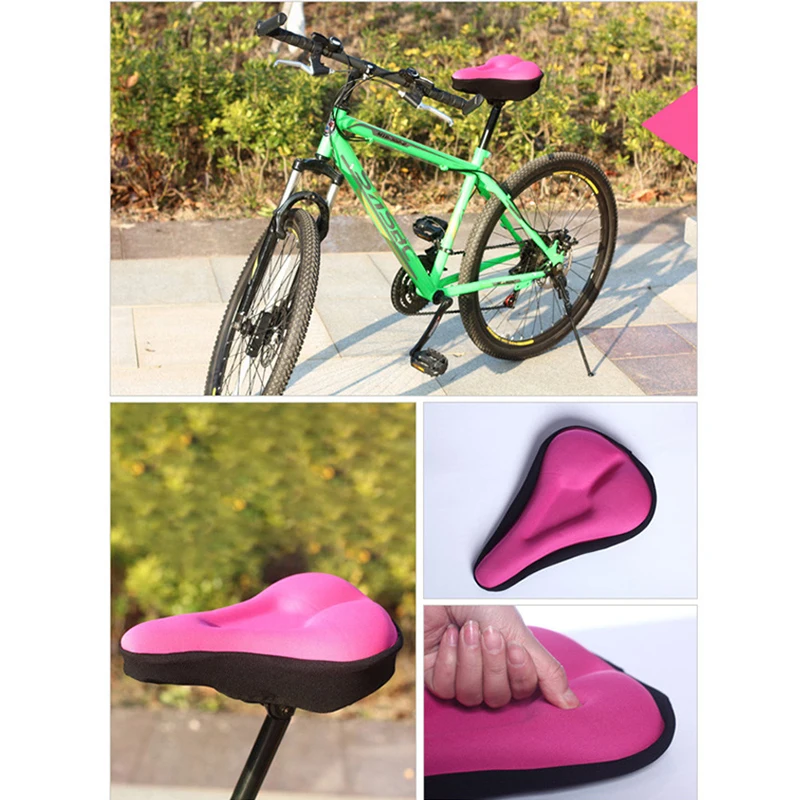 MTB Horský Bicykel, jazda na Bicykli Pribrala Extra Komfort Vysoko Kvalitné Silikónové 3D Gél Pad Vankúš Požičovňa Sedlo Sedadlo 4 Farby 4