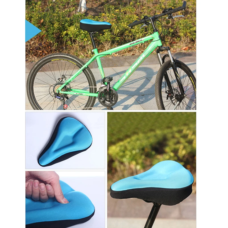 MTB Horský Bicykel, jazda na Bicykli Pribrala Extra Komfort Vysoko Kvalitné Silikónové 3D Gél Pad Vankúš Požičovňa Sedlo Sedadlo 4 Farby 5