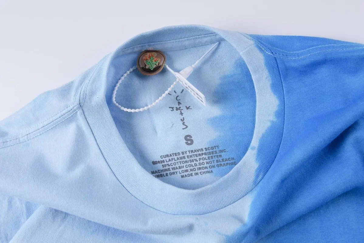 Scott Travis T-shirt Jack Kaktus Franchise tvorivé vytlačí krátky rukáv ASTROWORLD top Tee streetwear hip hop ASTROWORLD T-shirt 1