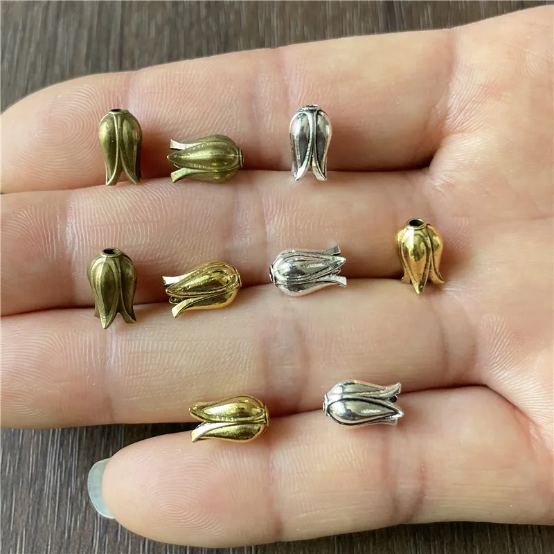 60pcs kovové zliatiny 4-list kvet strapec pripojenie kus DIY, takže náhrdelník ruženec konca pracky veľkoobchod veľkoobchod šperky 2