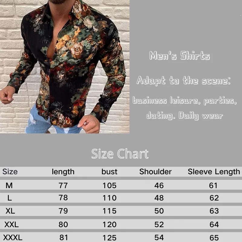 2021 nové módne bavlna dlho puzdre tričko 3D tlač slim fit mužov sociálne bežné obchodné formálne tričko 2