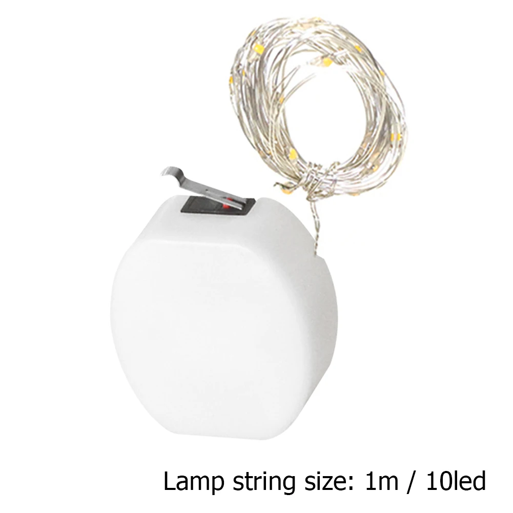 LED Reťazec Osvetlenie Dekoratívne Medený Drôt Lampa Energeticky Úsporné Otvorené Veko Indukčné Lampy Víla Svetla Teplá Biela pre DIY Xmas Party 4