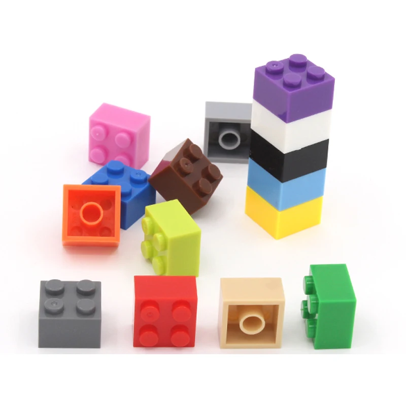 100ks 2×2 stavebné bloky, tehla časti Kompatibilné s známej značky Scenár budova Skoro vzdelávanie hračky pre deti, 1