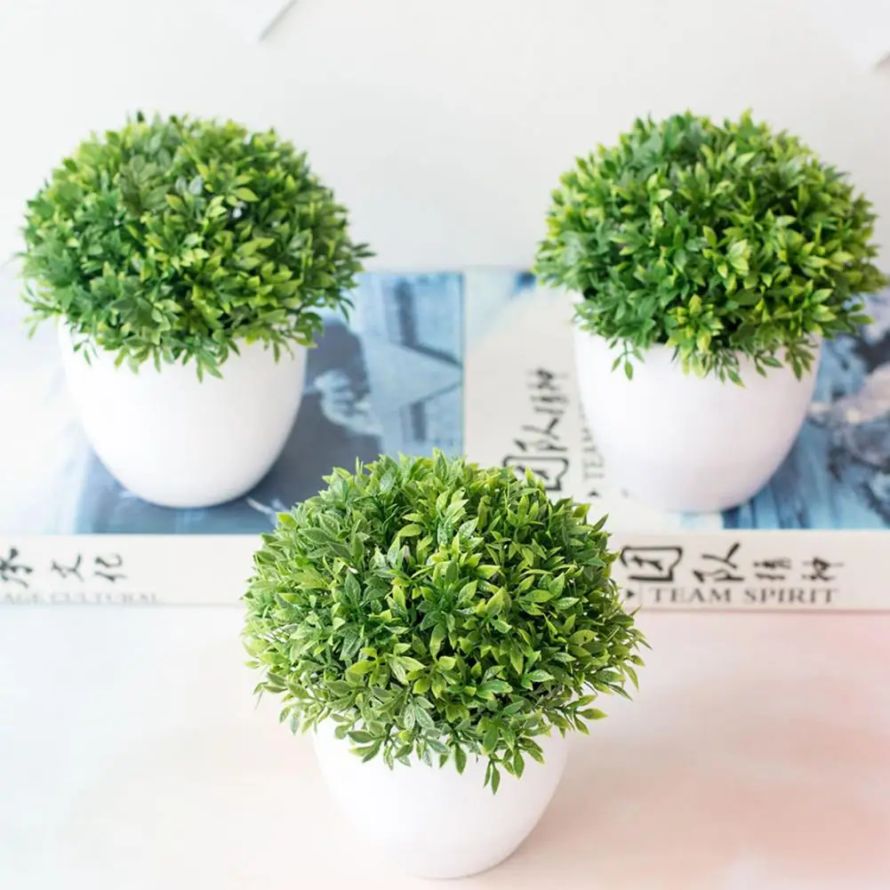 Umelé Rastliny 32 Oka Bambusu Trávy Rastlinné Ornamenty, Realistické A Živé Plastové Zelený Loptu Miniascape Svadobné Domáce Dekorácie 1