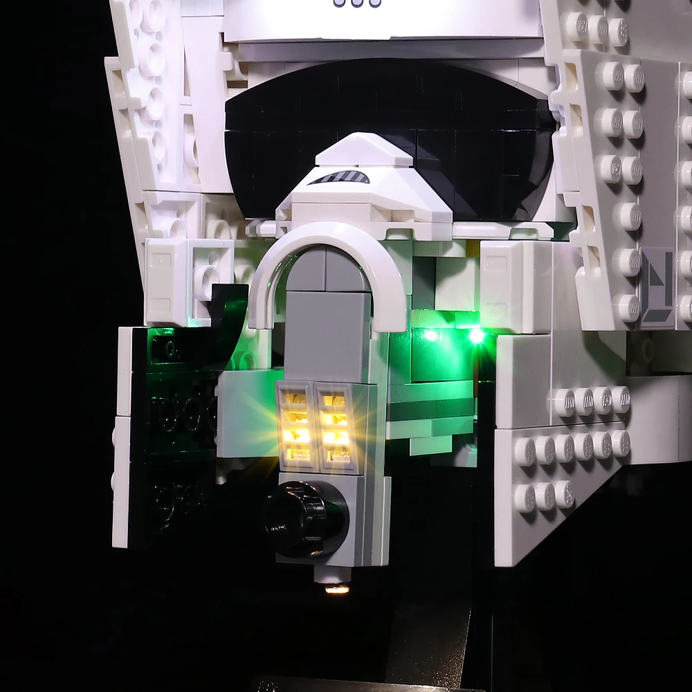 Led Svetlo Kompatibilný pre LEGO 75305 Scout Trooper Prilba Svetla Kit Stavebné kamene, Tehly, Hračky Pre Deti, jediné Svetlo, Žiadne Bloky 1