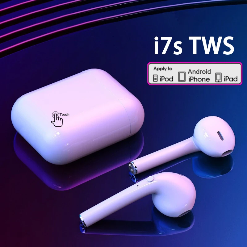 I7s TWS Bezdrôtové Slúchadlá Bluetooth Slúchadlo Vzduchu Slúchadlá Šport Handsfree Headset S Nabíjanie Box Pre Apple iPhone Android 4