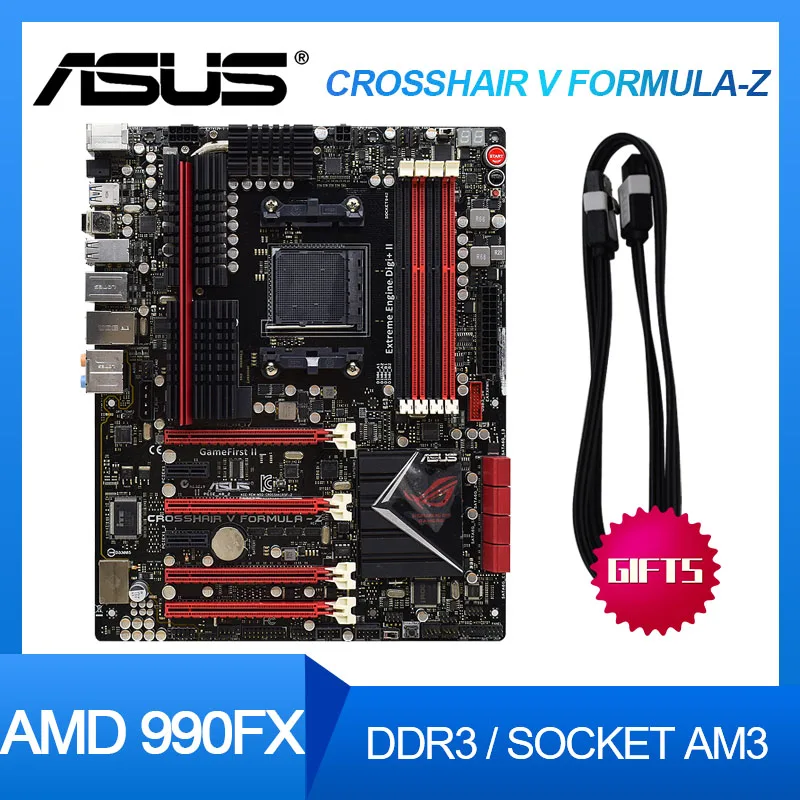 Pre ASUS Crosshair V Formula-Z pôvodnej Doske Pätice AM3+ DDR3 Pre AMD 990FX PCI-E X16 SATA III Pôvodná Používané Doske 1