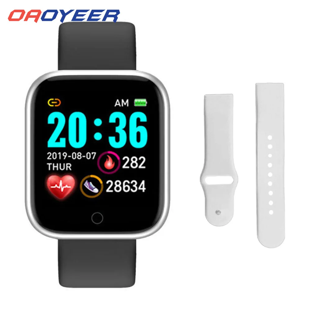 Y68 Smart Hodinky Ženy D20 Pro Mužov Smartwatch pre Apple IOS Android Srdcového tepu, Krvného Tlaku Športové Tracker Náramok 2