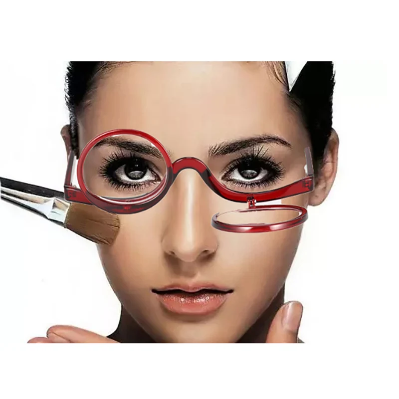 Seemfly Ženy Flip Okuliare na Čítanie Mužov Proti Blue Ray Presbyopia Okuliare Vintage Žena make-up, Okuliare Diopter +1 1.5 2 2.5 3 3.5 5