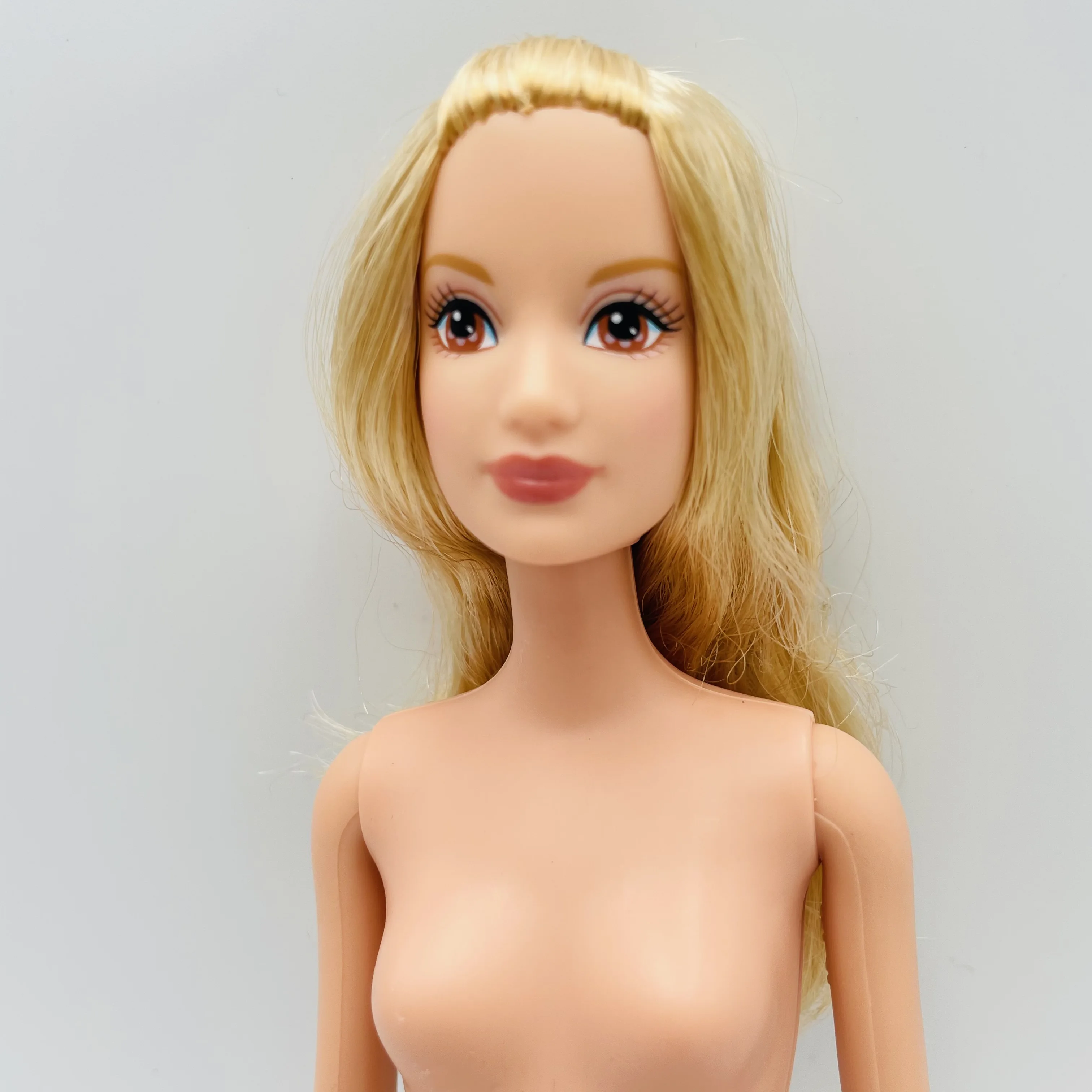 28 cm skutočná princezná žltá vlasy s Úsmevom dievča bábiku Veľké oči, blond vlasy krásny Darček bábika Princezná hračka 2