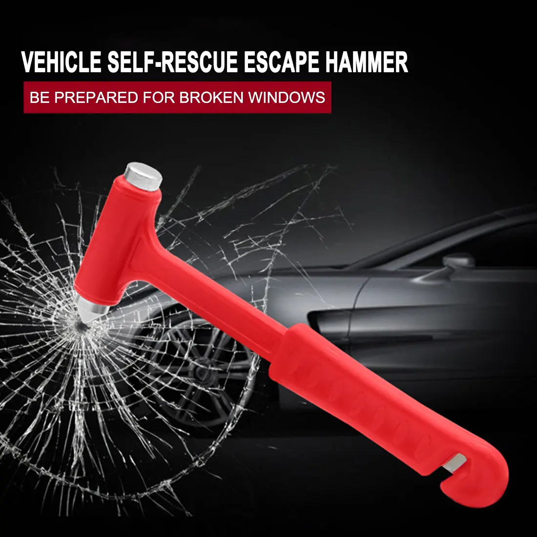 Ľahko sa prenáša na záchranu života núdzové bezpečnostné kladivo mini auto bezpečnosť kladivo pásov fréza uniknúť nástroj okenného skla istič 3