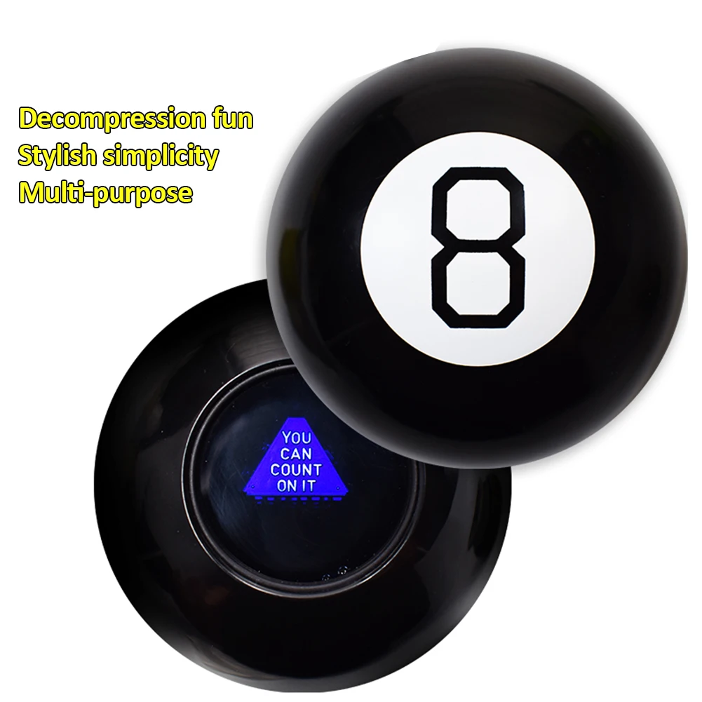 Black Magic 8 Rekvizity Prenosné Darček Magic Ball Vzdelávacie Hračka Bohatstvo Zábava Sférické Triky Predpovedať Hra Rozhodnutie Pre Deti 1
