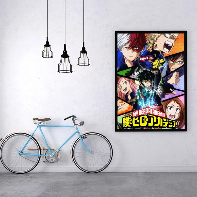 Japonské Anime Obrázky, Môj Hrdina Akademickej Obce Plagát PaintingWall Závesné Plátno Obrázky Samolepky Na Stenu Home Art Decoration 4
