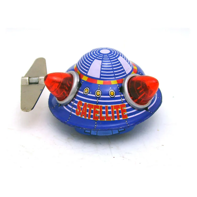 [Zábavné] 3ks/, veľa Dospelých Kolekcia Retro Vietor až hračka Kovov Cín UFO vesmírnej lode priestor surveyor spaceman Hodinky hračky vintage hračka 3