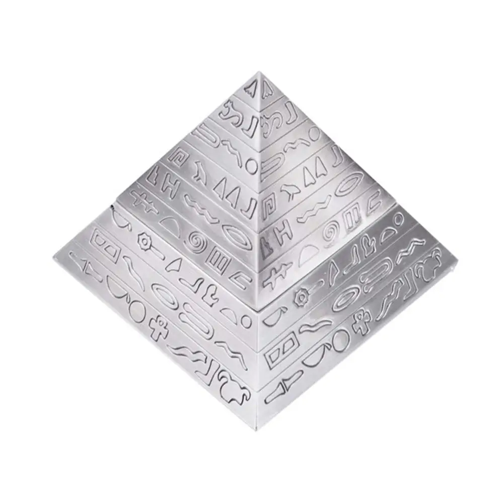 Pyramída Retro Zliatiny Zinku Popolník S Vrchnákmi Cigariet Bezdymového Cigaru Popolník Starovekého Egypta Vzorované Darček Pre Rodinu Alebo Priateľov 1