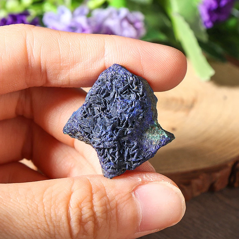 Prírodné Azurite Malachit Geode Crystal Minerálne Vzor Reiki Liečenie Surový Kameň Modrý Medené Rudy Pre Home Decor 1