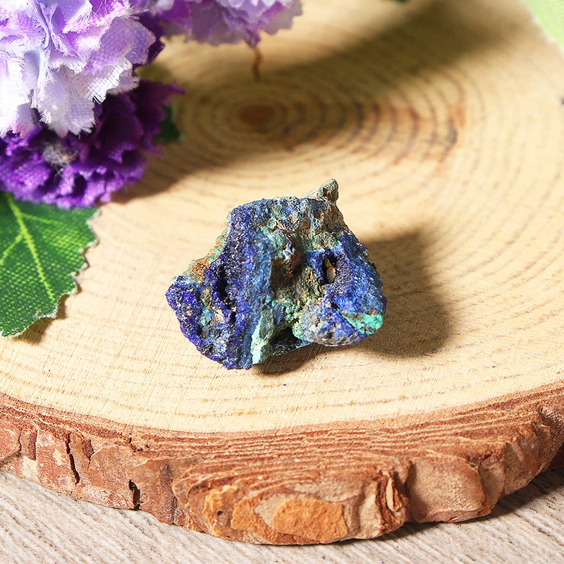 Prírodné Azurite Malachit Geode Crystal Minerálne Vzor Reiki Liečenie Surový Kameň Modrý Medené Rudy Pre Home Decor 4