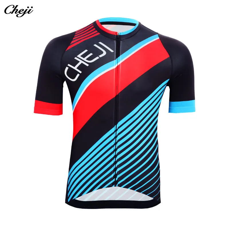 Cheji pánske Cyklistické dresy Krátke rukávy Pro team Cyklistické Oblečenie Rýchle Suché Cyklistické Tričko top 0