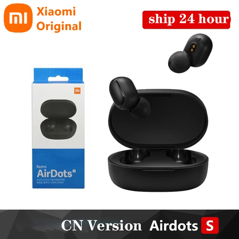 Xiao Redmi Airdots S 2 Bezdrôtové Bluetooth Slúchadlá 5.0 Bluetooth Slúchadlo AI Ovládať Herné Slúchadlá S Mikrofónom na Zníženie Hluku 4