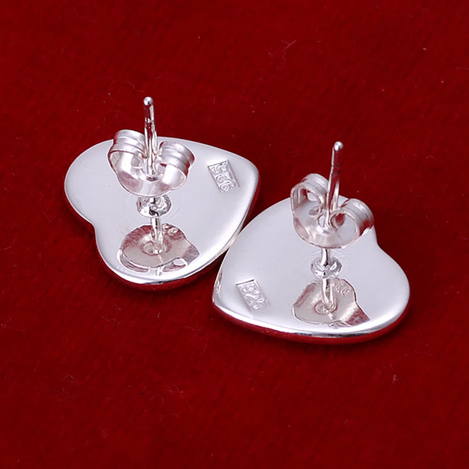 Nový Príchod 925 Sterling Silver Elegantné Láska Srdce Stud Náušnice Pre Ženy, Módne Šperky, Doplnky, Darčeky 0