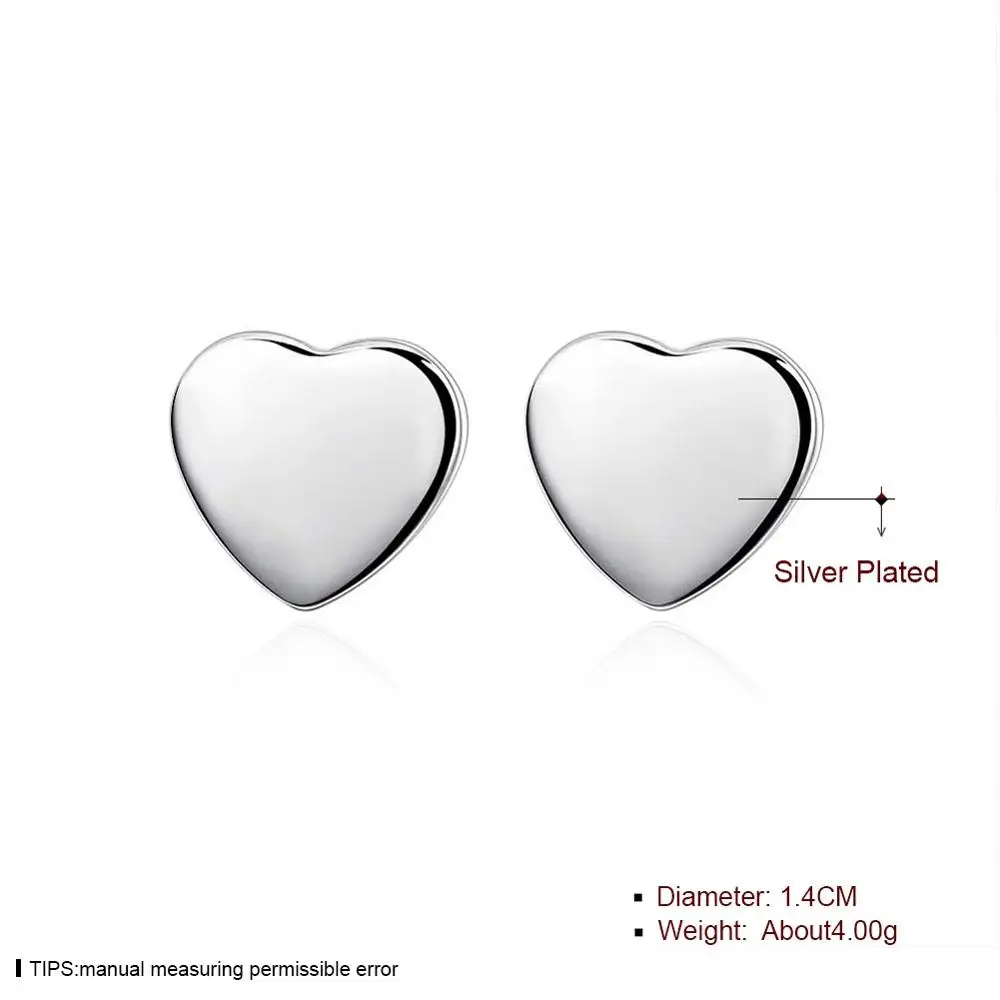 Nový Príchod 925 Sterling Silver Elegantné Láska Srdce Stud Náušnice Pre Ženy, Módne Šperky, Doplnky, Darčeky 4