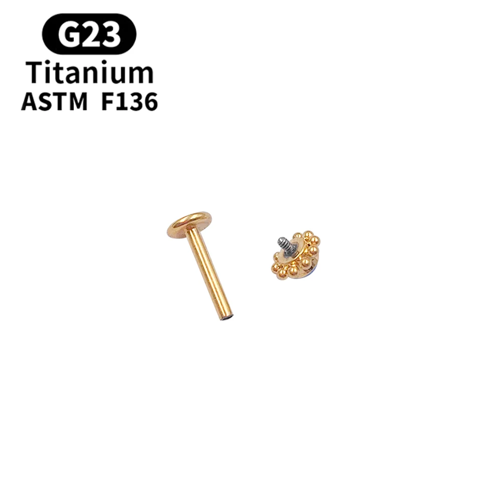 2021 Roztomilý Opal Náušnice G23 Titán 16 G Lip Stud Náušnice Chrupavky Špirála Náušnice, Piercing Módne Dámske Šperky Darček 4