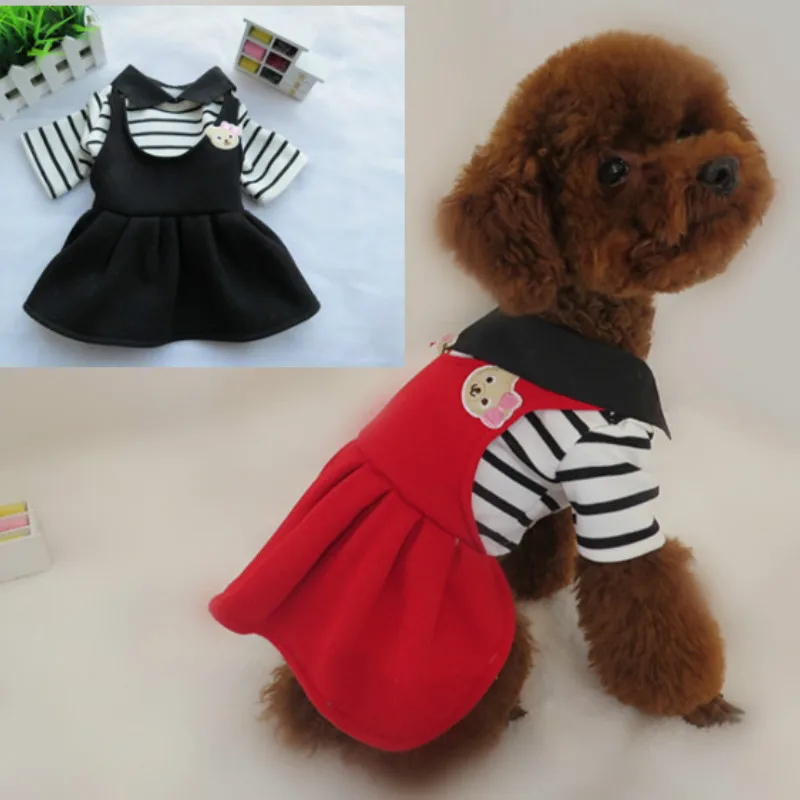Roztomilý Dievča Psa Šaty Zimné Oblečenie Pre Psy, Mačky Puppy Oblečenie Yorkie Chihuahua Yorkshire Maltézsky Psík Kostým Pomeranian Pet Oblečenie 2