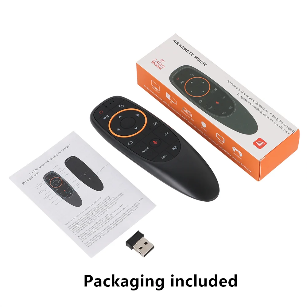 Hlas Diaľkové Ovládanie G10 G10S Bluetooth Vzduchu Remote Mouse 2.4 G Bezdrôtový Gyroskop pre Android tv box H96 Max X3 1
