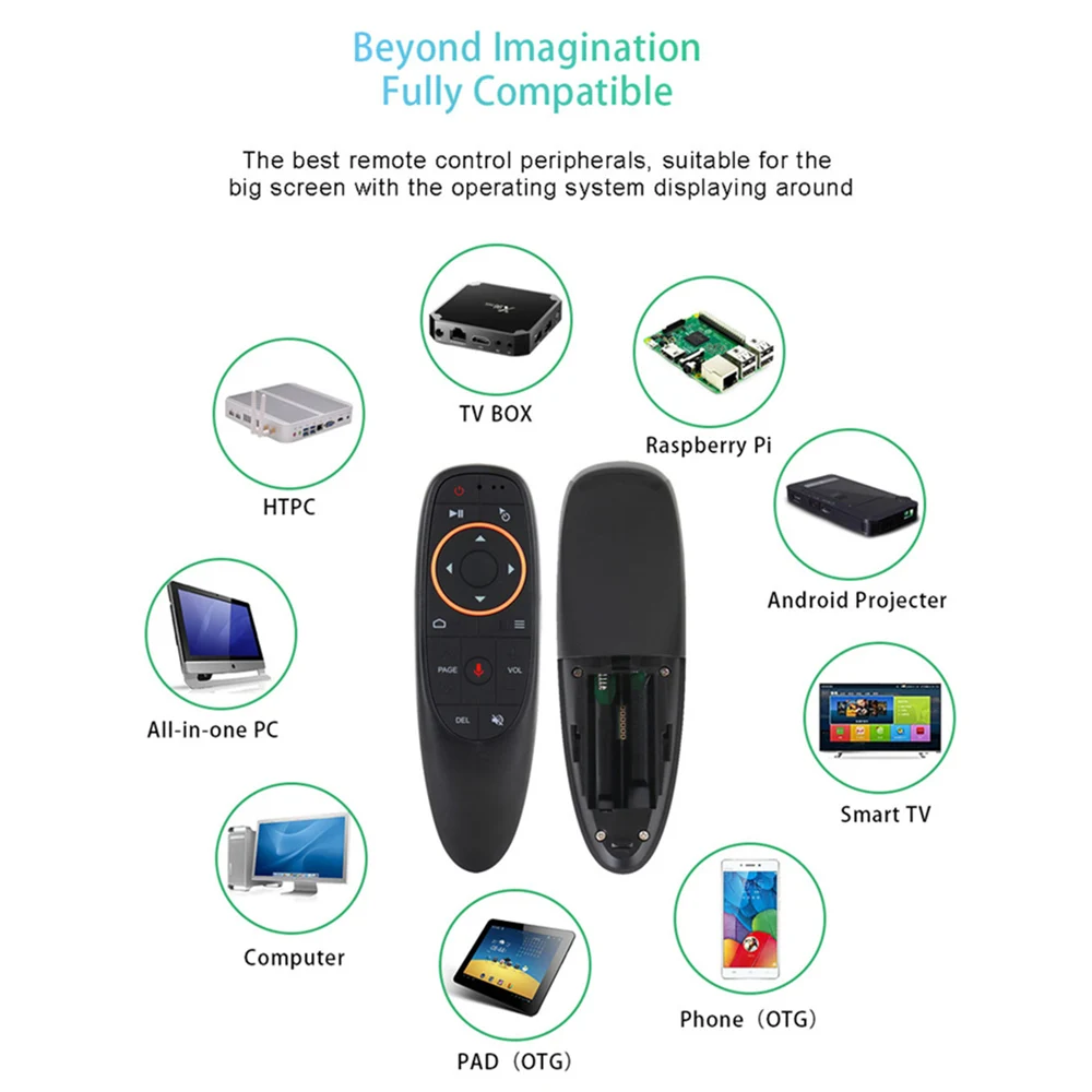 Hlas Diaľkové Ovládanie G10 G10S Bluetooth Vzduchu Remote Mouse 2.4 G Bezdrôtový Gyroskop pre Android tv box H96 Max X3 3