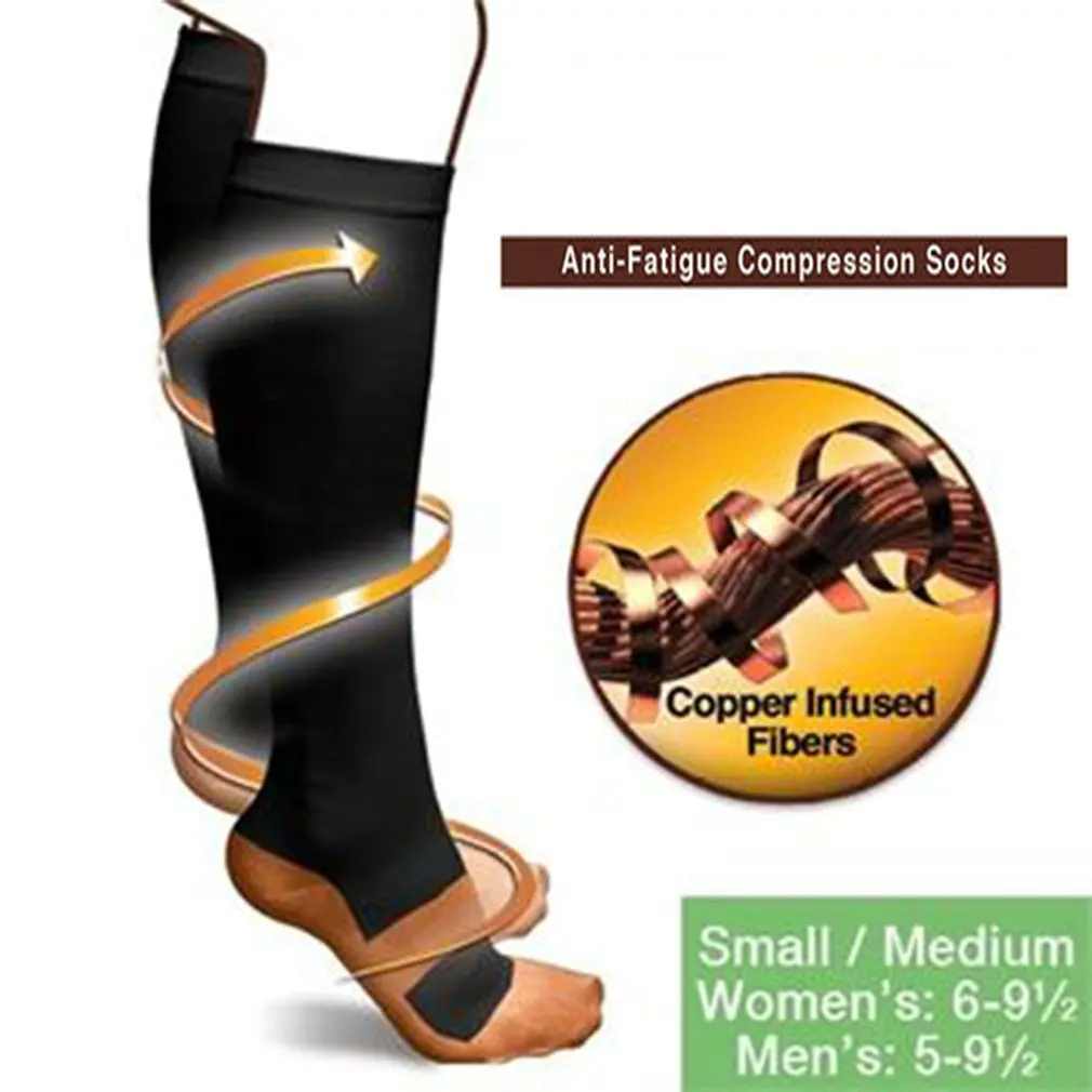 Módne, Pohodlné Úľavu Mäkké Muži Ženy Anti-Únava Kompresné Ponožky Proti Únave Kŕčové Žily Ponožky 5