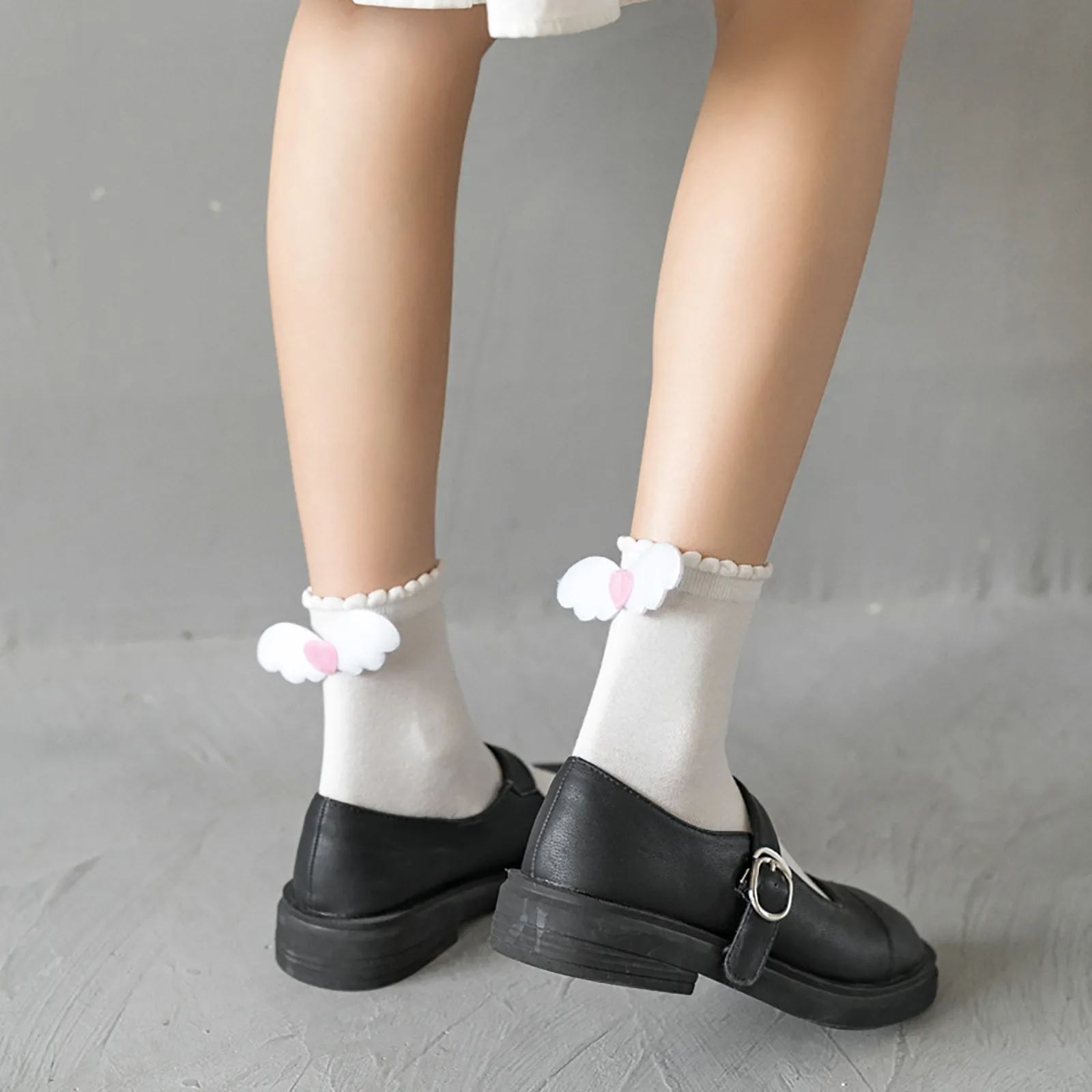 študent ponožky Módne roztomilé ponožky harajuku Priedušná Farbou Loď ponožky Pohodlné Bavlnené Ponožky Biela Čierna 2021 nové 5