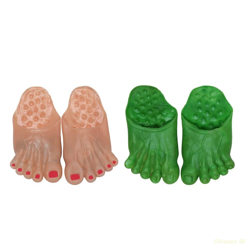 In Helloween Papuče Ghost Topánky Prst Listov Bytov Strany Zábavné Sandále Strašidelné Zelený Vianočný Kostým, Šaty Príslušenstvo Unisex 3