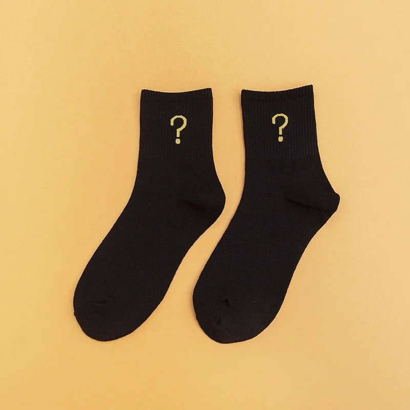 ŠŤASTIE ZÓNY Čistá Bavlna dámske Ponožky Módne Luokou Symbol Tvorivé Ponožky Farbou Pohodlné dámske Mid-trubice Ponožky ZMY 2