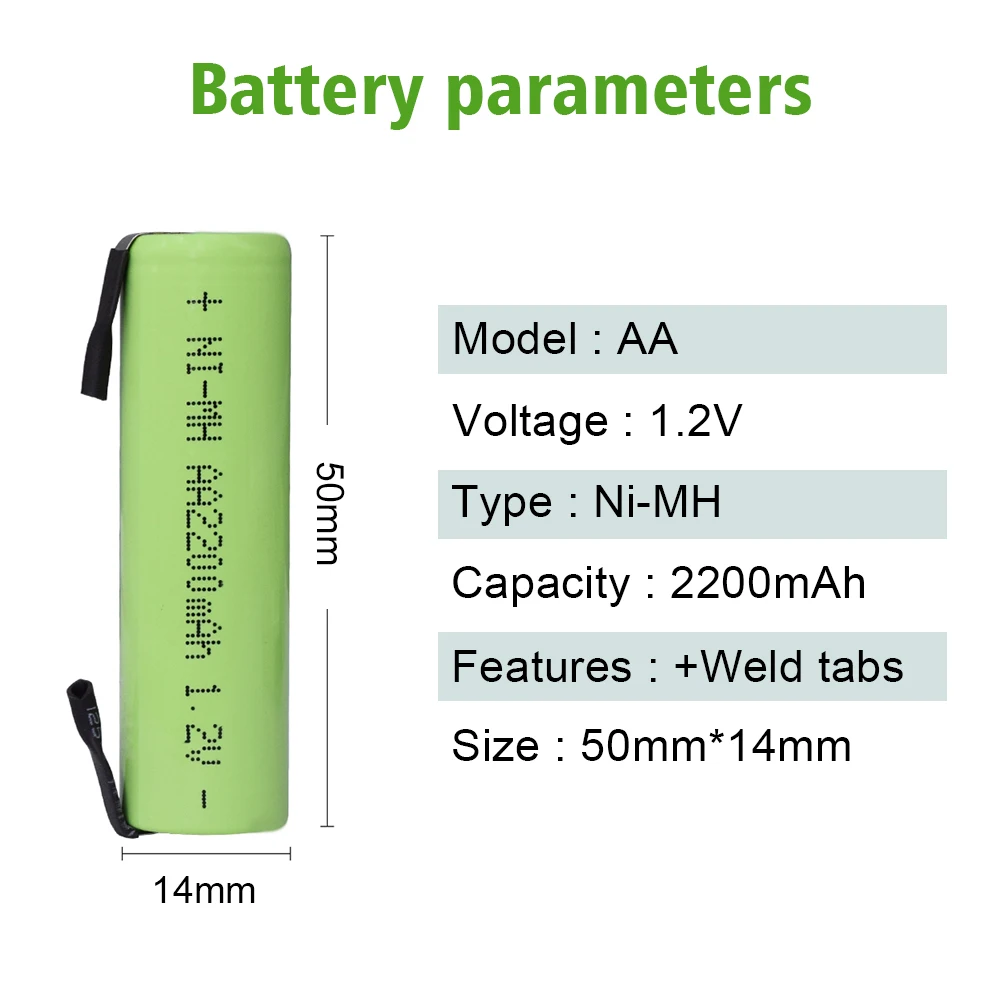 PALO 1.2 V, AA Nabíjateľné Batérie AA NiMH Batérie Pre Diaľkové Ovládanie Elektronická zubná kefka hračky LED svetlo Holiaci strojček Rádio batérie 3