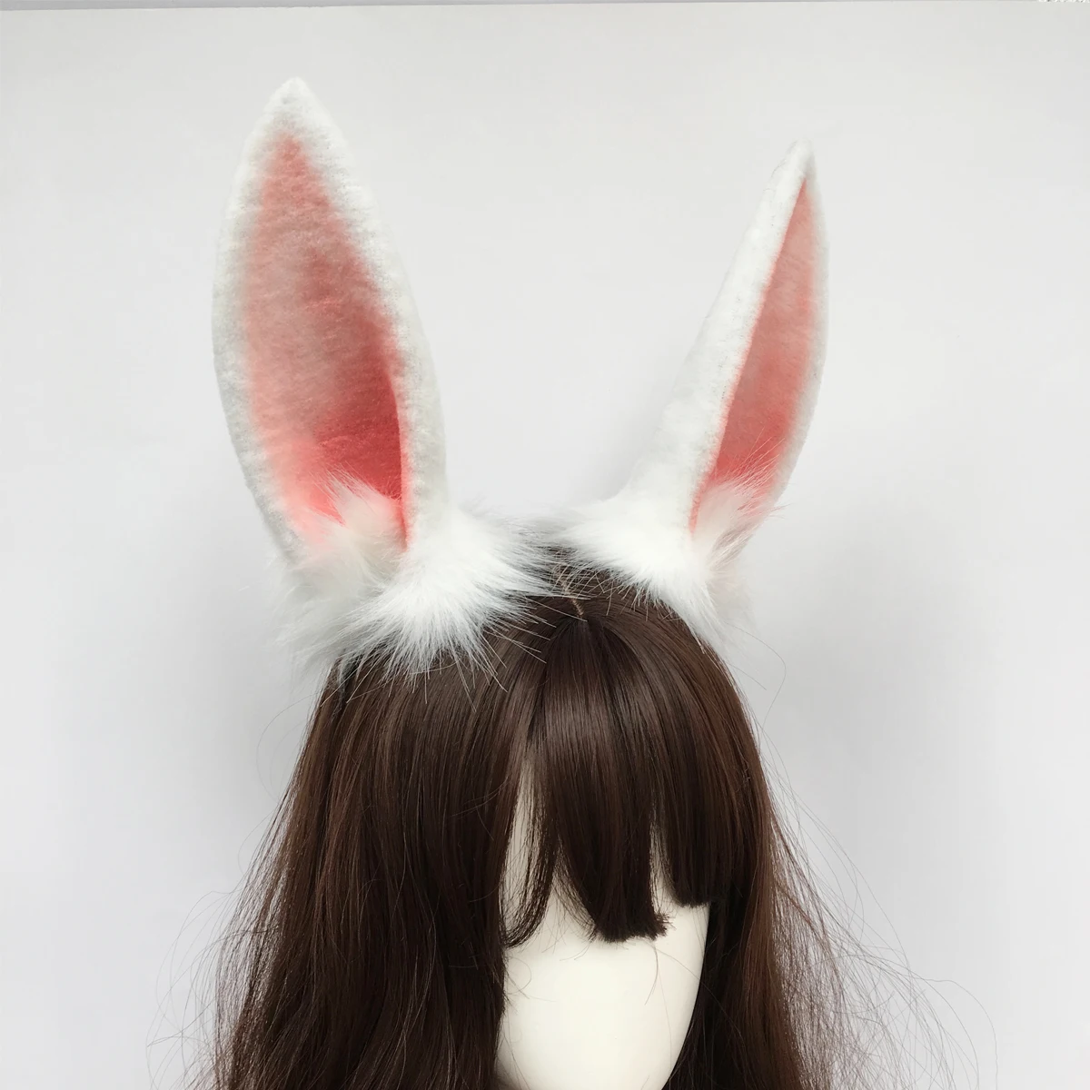 MMGG Nové Hand Made Práce Holorive Králik Bunny Uši Hairhoop USADA Pekora Cosplay Prop Pre Halloween Vianoce Príslušenstvo 1
