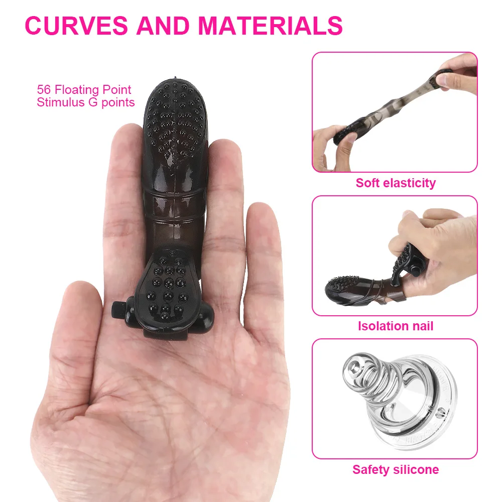 Strapon Prst, Vibrátor Špicatý Dildo Sex Nástroje Pre Páry Ženy Klitorisu Stimulátor G-bodu Análny Masáž Plug Erotické Hračky pre Dospelých 3