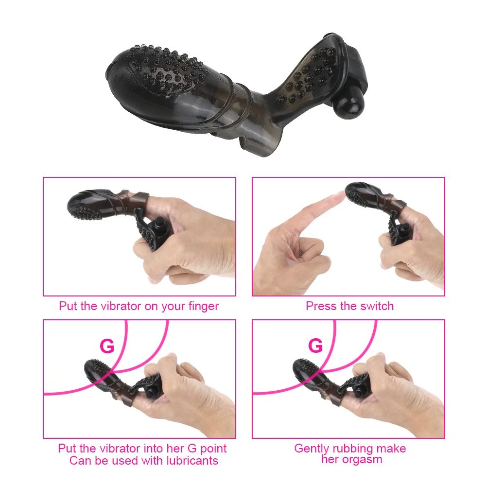 Strapon Prst, Vibrátor Špicatý Dildo Sex Nástroje Pre Páry Ženy Klitorisu Stimulátor G-bodu Análny Masáž Plug Erotické Hračky pre Dospelých 5